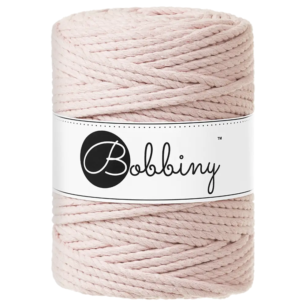 #Farbe_Bobbiny Makramee 3PLY 5 mm | Pastel Pink