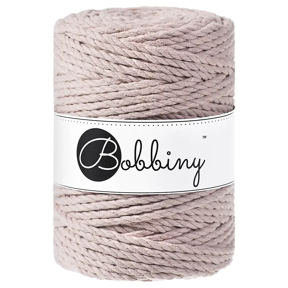 #Farbe_Bobbiny Makramee 3PLY 5 mm | Pearl