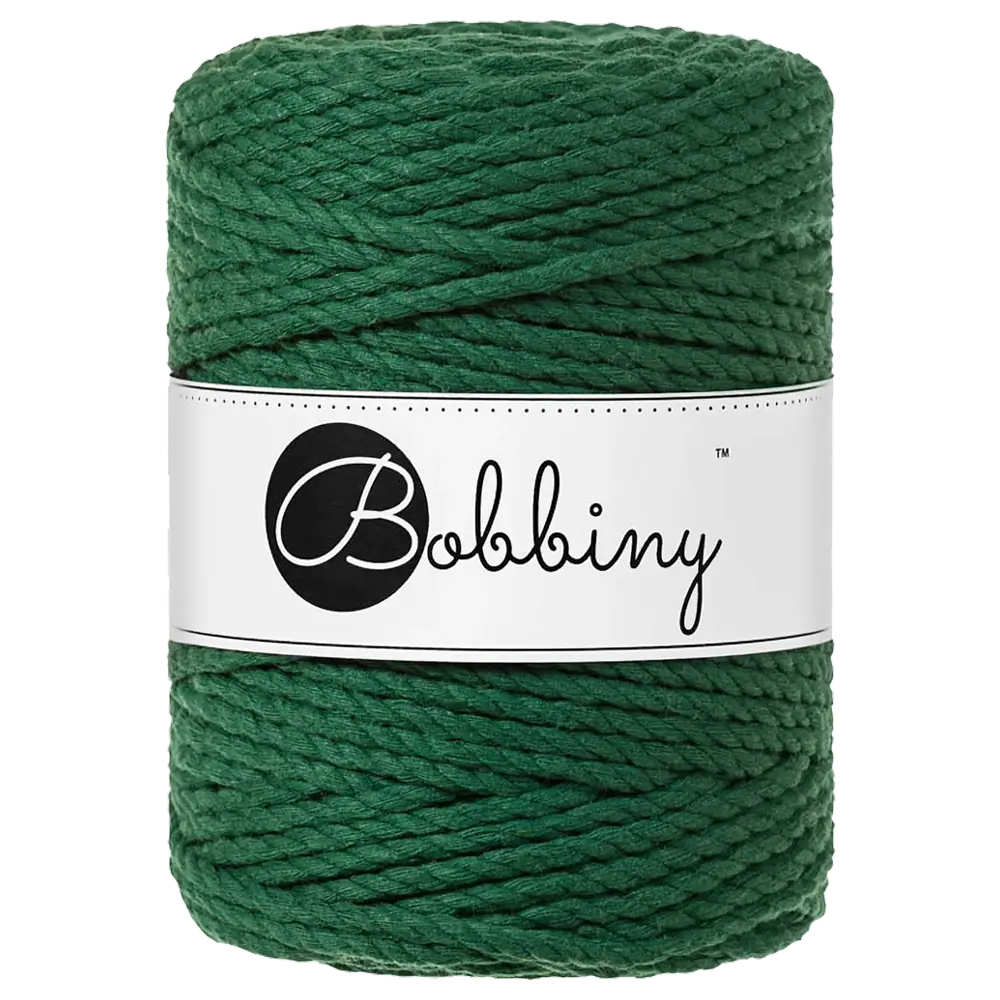 #Farbe_Bobbiny Makramee 3PLY 5 mm | Pine Green