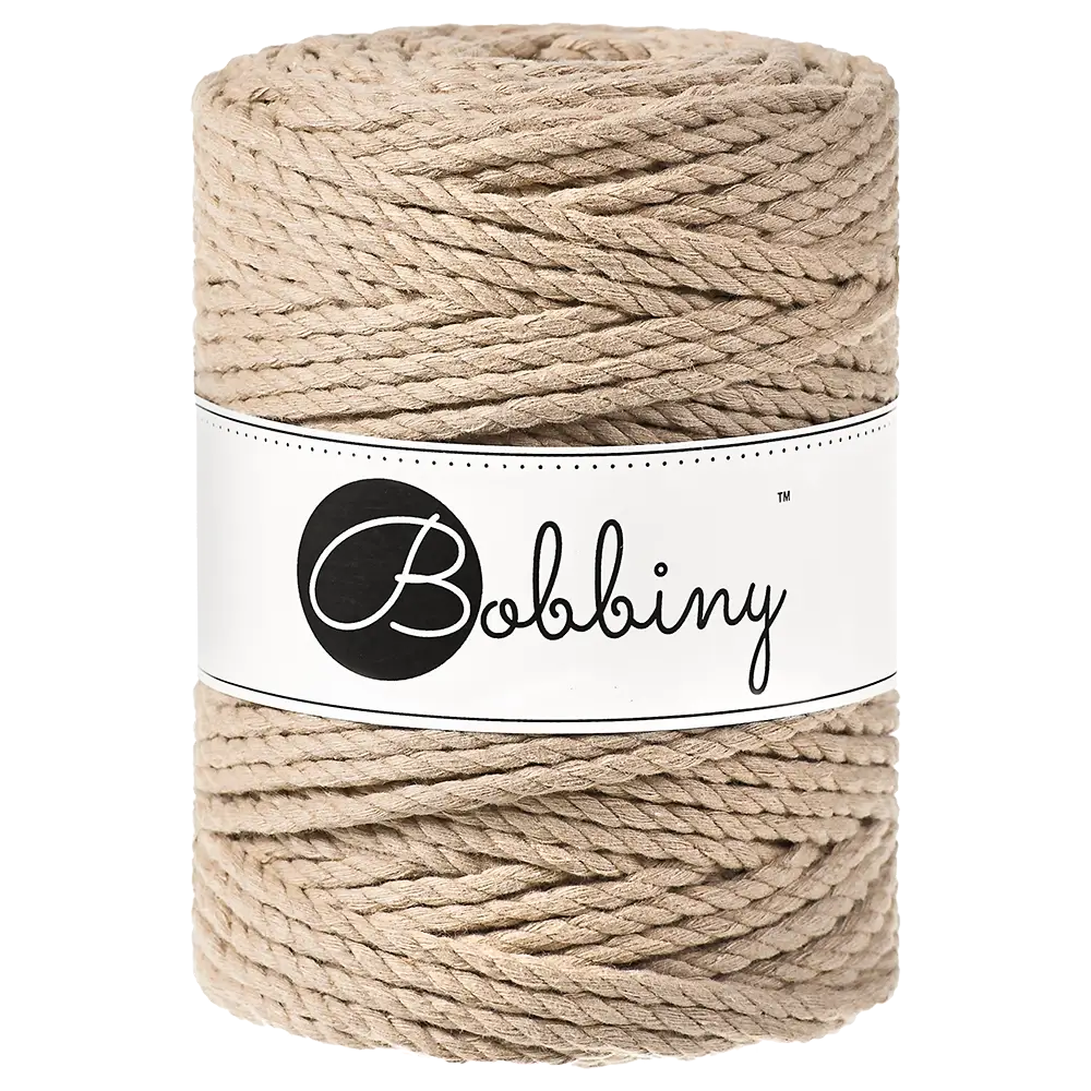 #Farbe_Bobbiny Makramee 3PLY 5 mm | Sand