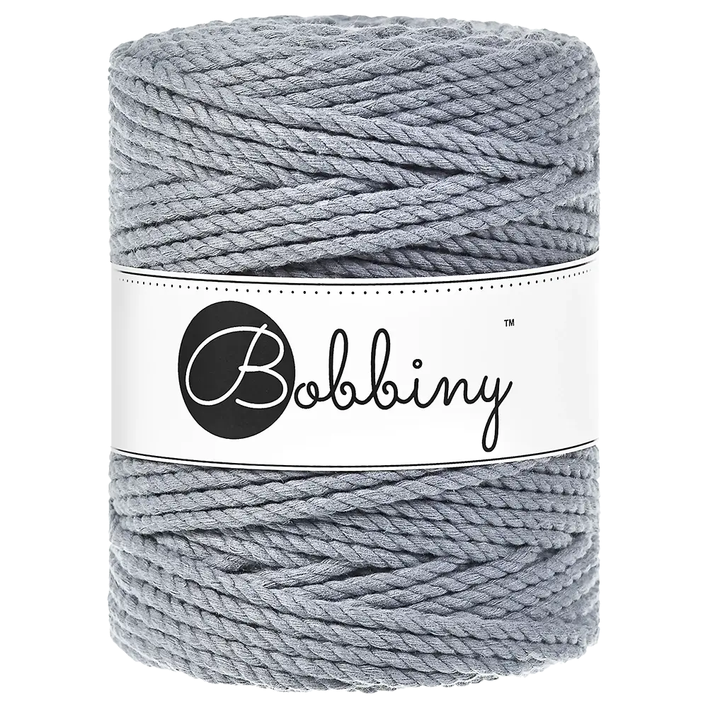 #Farbe_Bobbiny Makramee 3PLY 5 mm | Steel