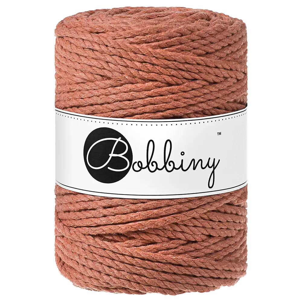 #Farbe_Bobbiny Makramee 3PLY 5 mm | Terracotta