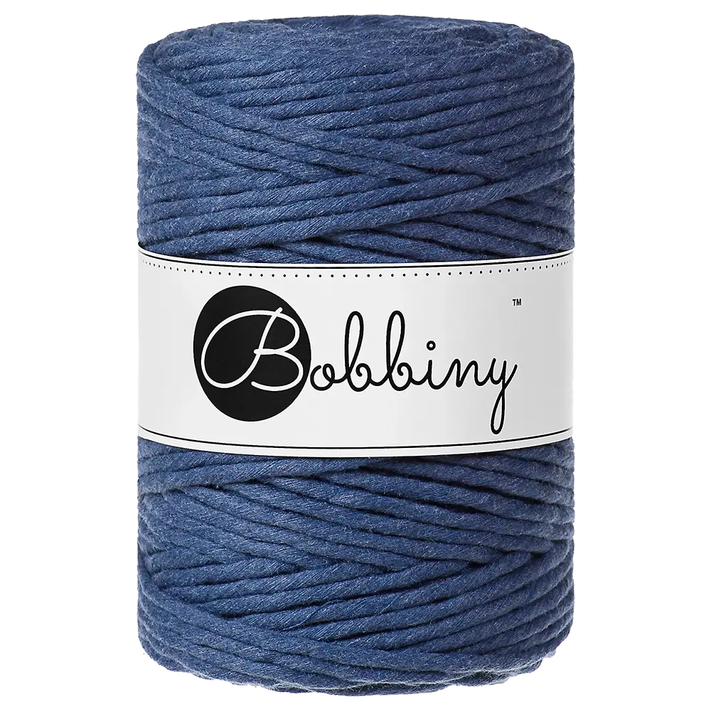 #Farbe_Bobbiny Makramee 5 mm | Jeans