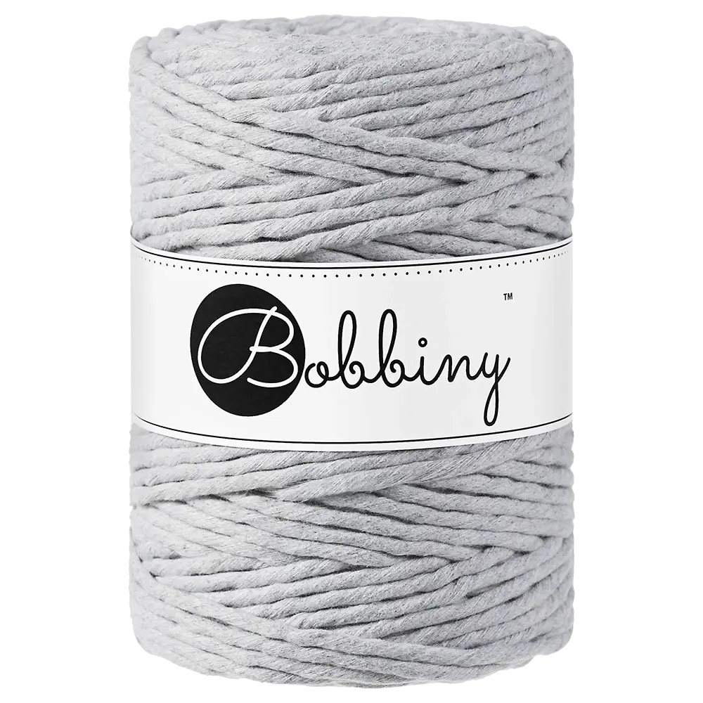#Farbe_Bobbiny Makramee 5 mm | Light Grey