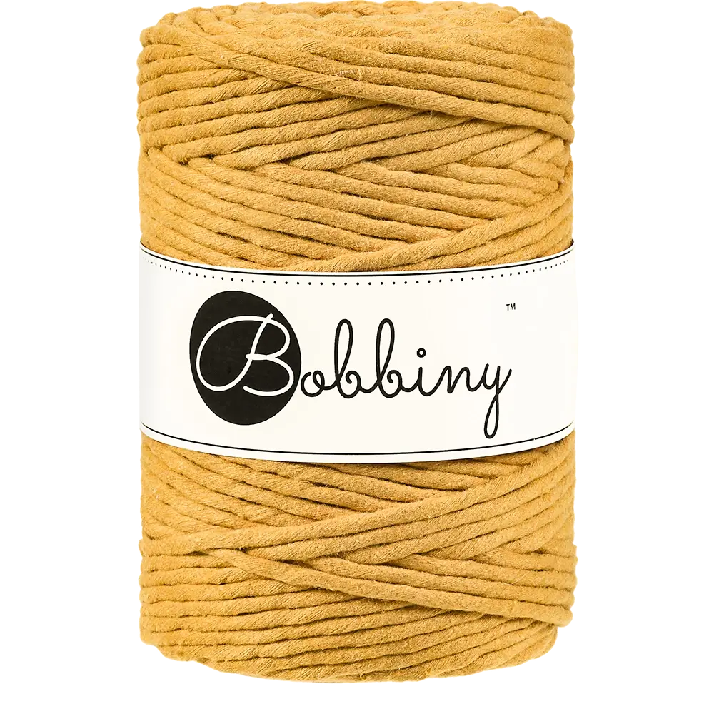 #Farbe_Bobbiny Makramee 5 mm | Mustard
