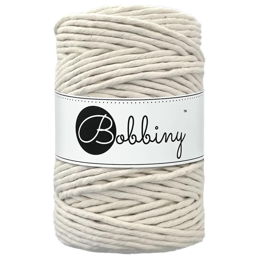 #Farbe_Bobbiny Makramee 5 mm | Natural