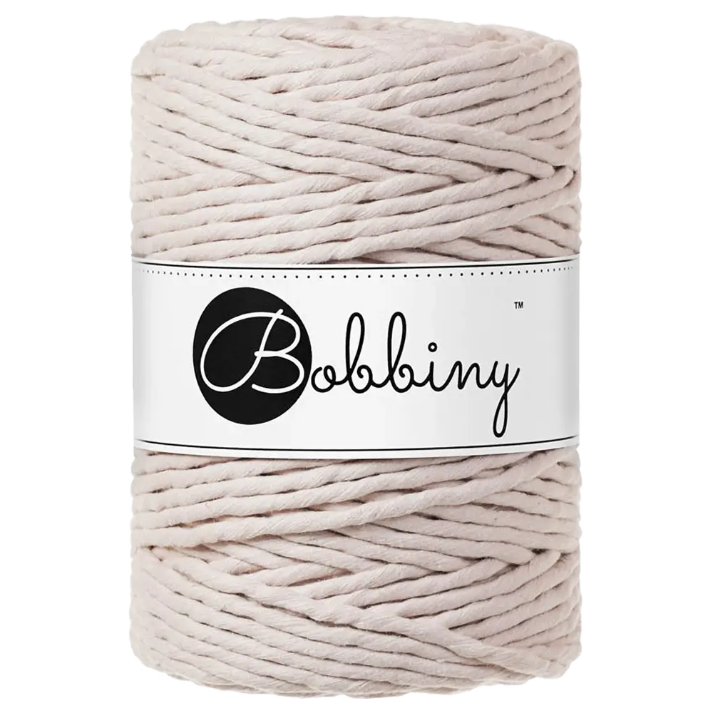 #Farbe_Bobbiny Makramee 5 mm | Nude