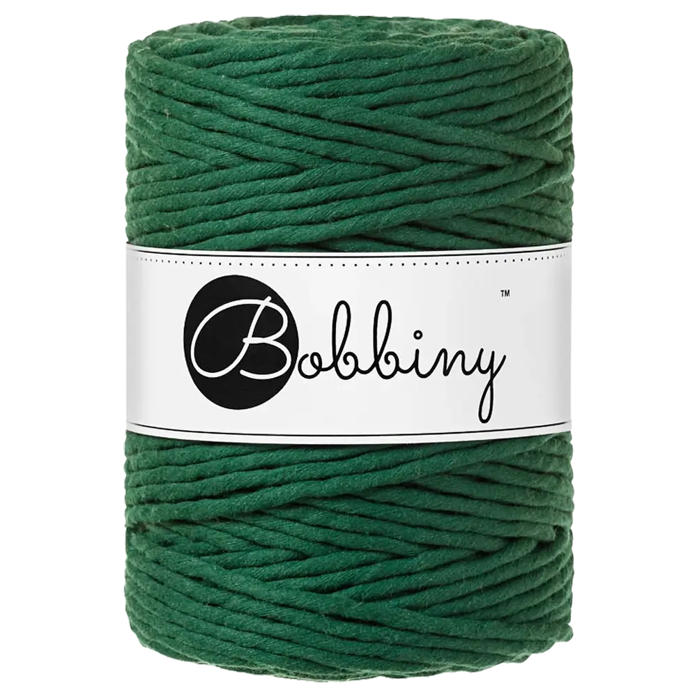 #Farbe_Bobbiny Makramee 5 mm | Pine Green