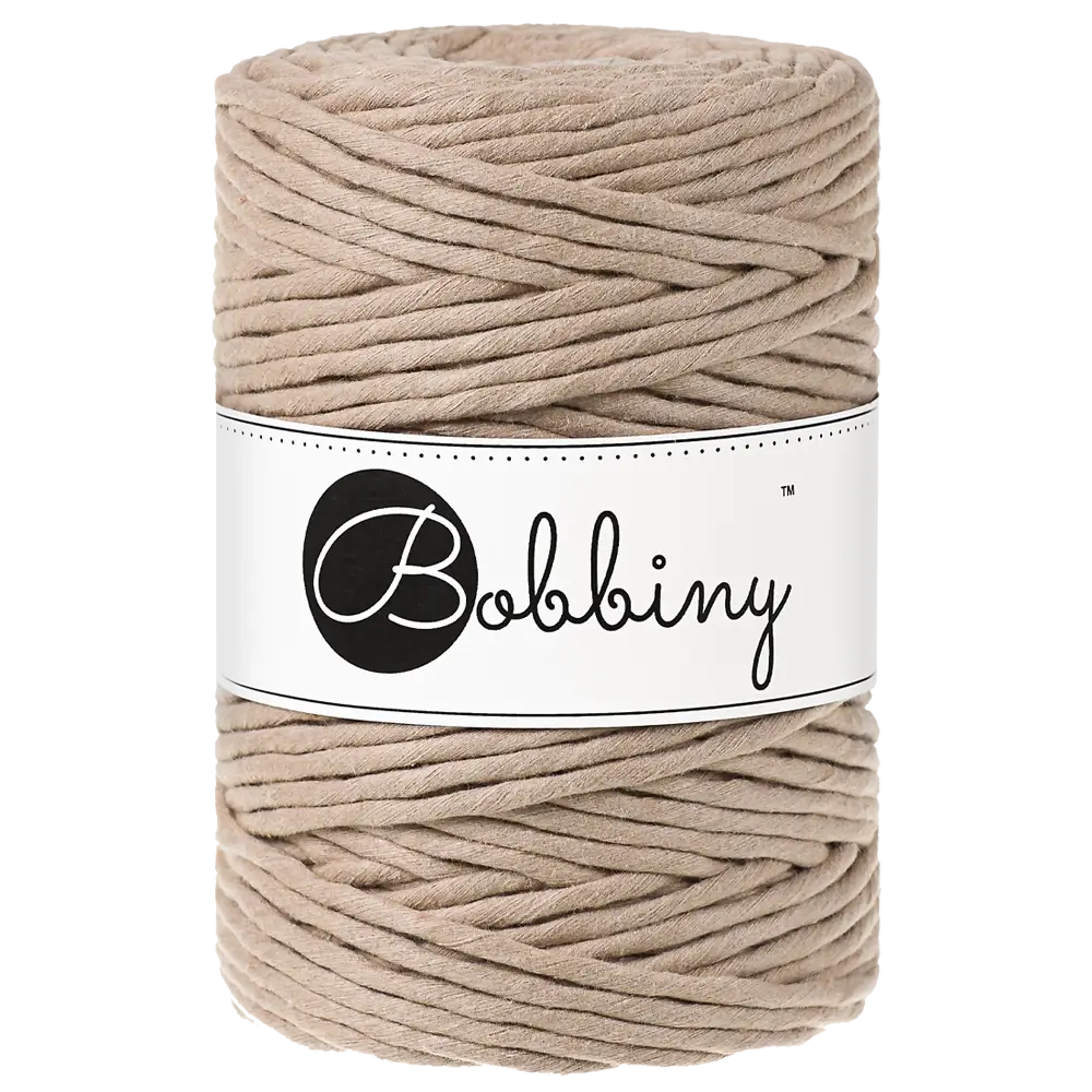 #Farbe_Bobbiny Makramee 5 mm | Sand