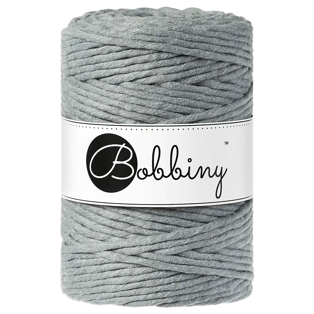 #Farbe_Bobbiny Makramee 5 mm | Steel