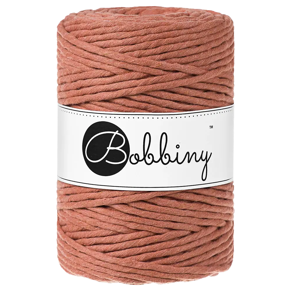 #Farbe_Bobbiny Makramee 5 mm | Terracotta