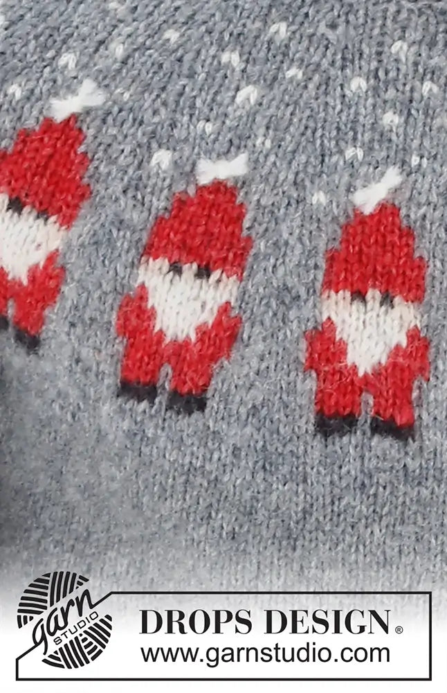 Pullover Weihnachtsmann für Damen (Strickset)