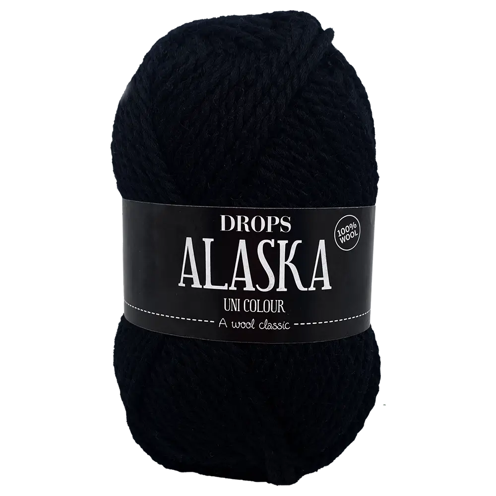#Farbe_Drops Alaska Uni | 06 Schwarz