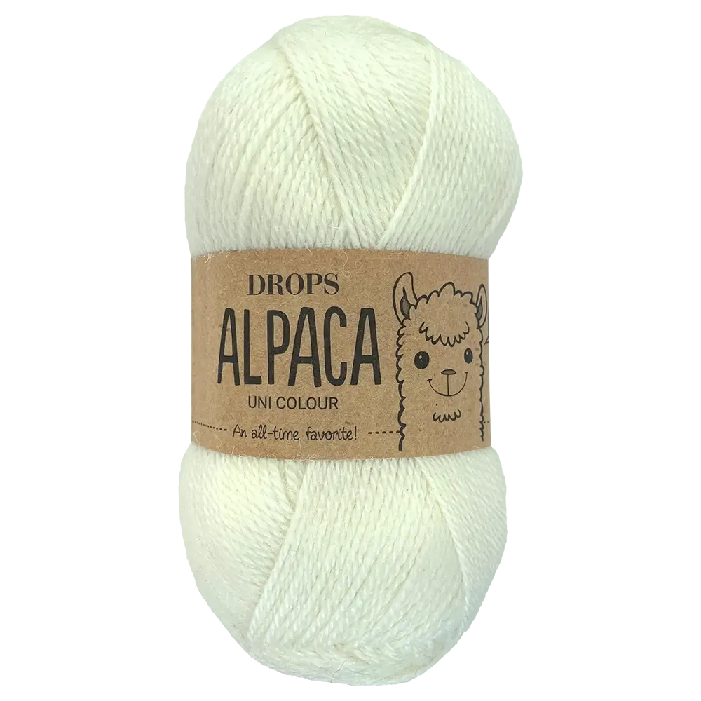 #Farbe_Drops Alpaca Uni | 1101 Weiß
