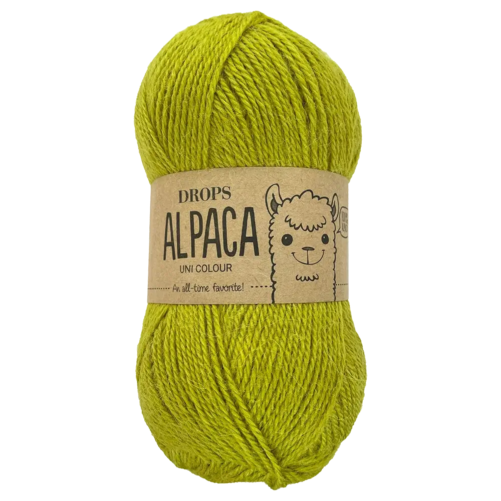 #Farbe_Drops Alpaca Uni | 2916 Stahlendes Lime