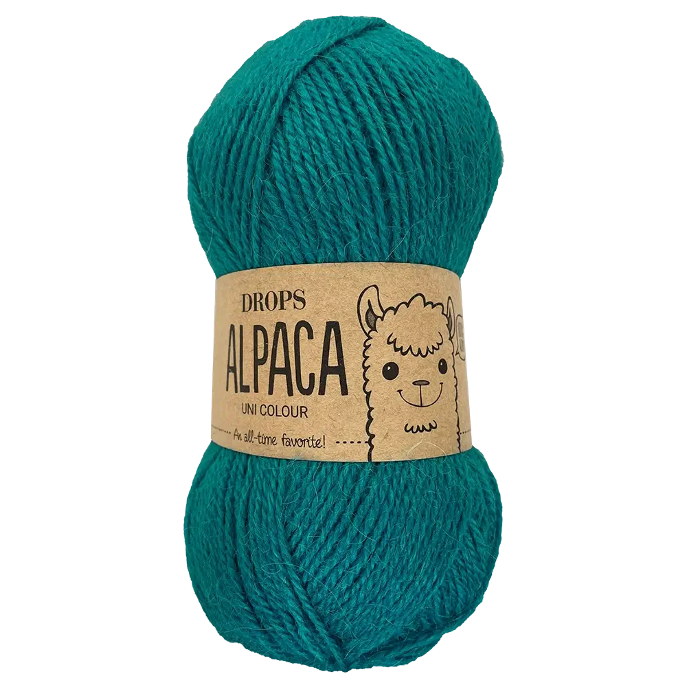#Farbe_Drops Alpaca Uni | 2918 Dunkel Türkis