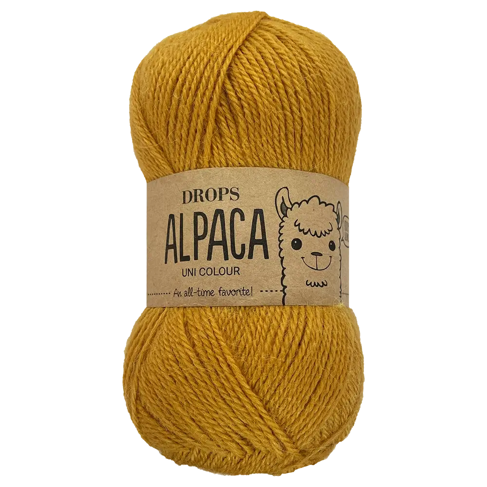 #Farbe_Drops Alpaca Uni | 2923 Senfgelb