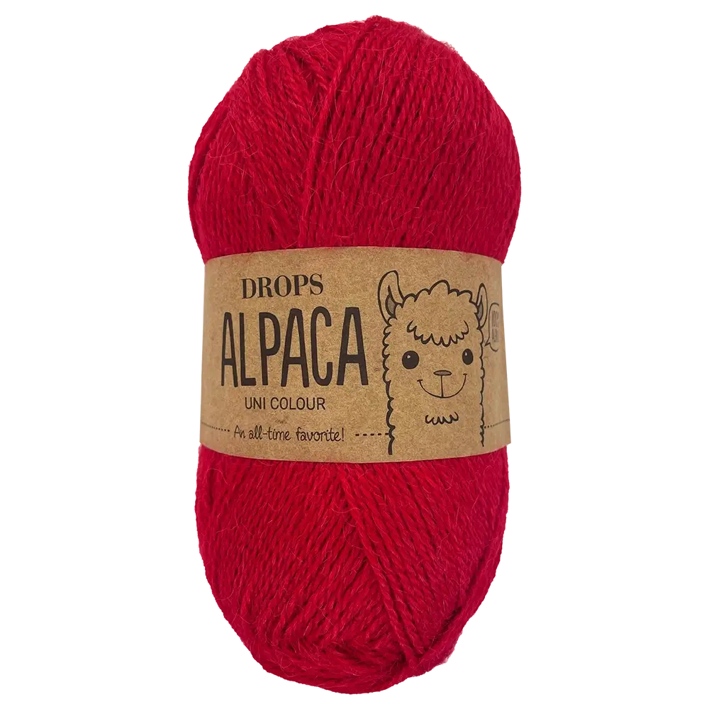 #Farbe_Drops Alpaca Uni | 3620 Rot