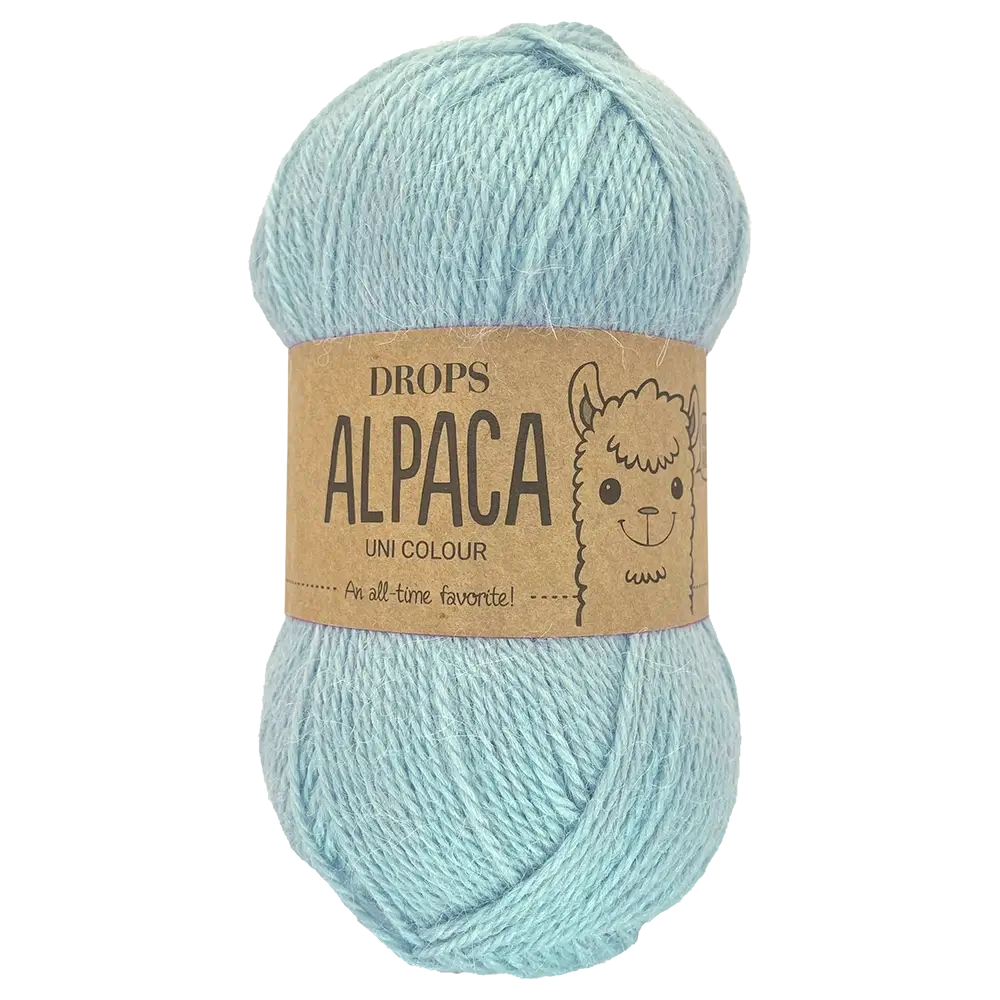 #Farbe_Drops Alpaca Uni | 6205 Hellblau