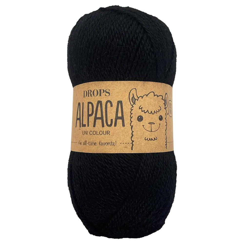 #Farbe_Drops Alpaca Uni | 8903 Schwarz