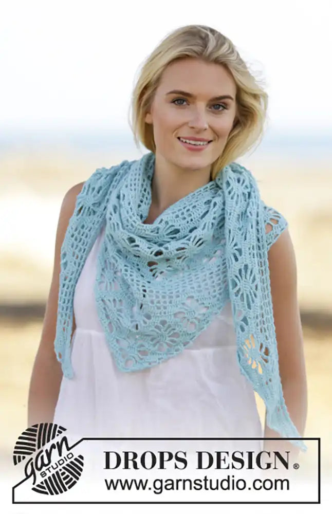 Dreieckstuch Water Pearl (Häkelset)