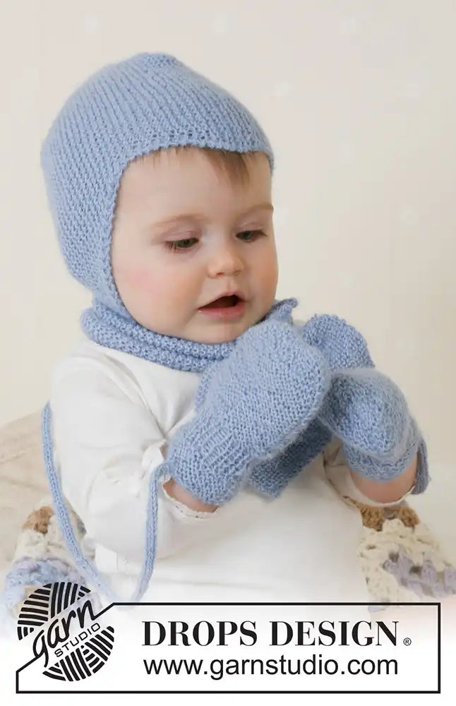 Mütze, Schal & Handschuhe Baby Aviator Hat (Strickset)