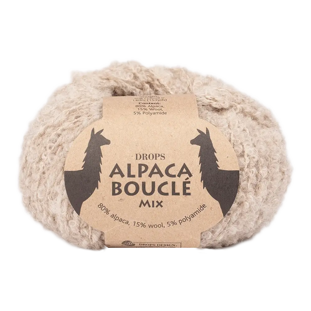 #Farbe_Drops Alpaca Bouclé Mix | 2020 Hellbeige
