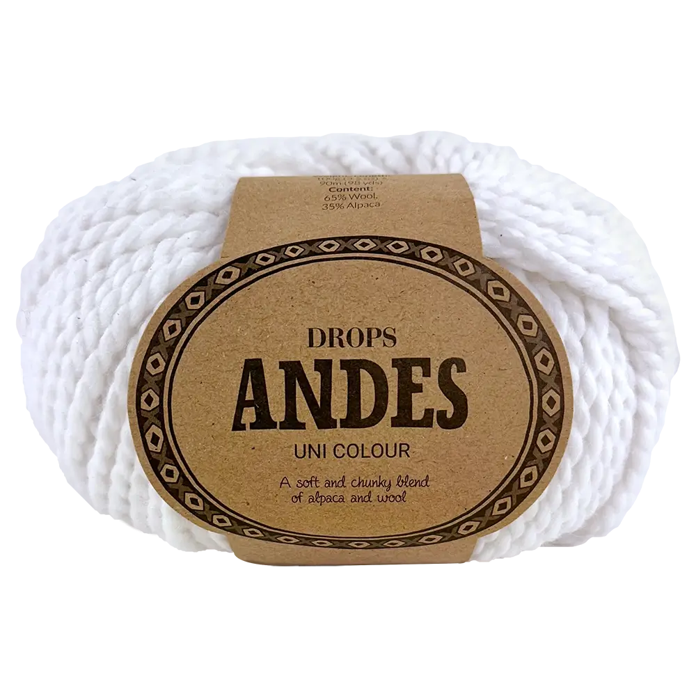 #Farbe_Drops Andes | 1101 Weiß Uni