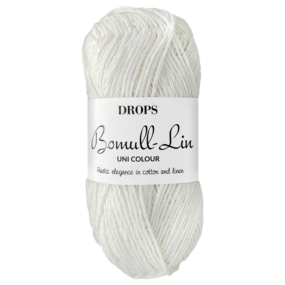 #Farbe_Drops Bomull-Lin | 01 Weiß