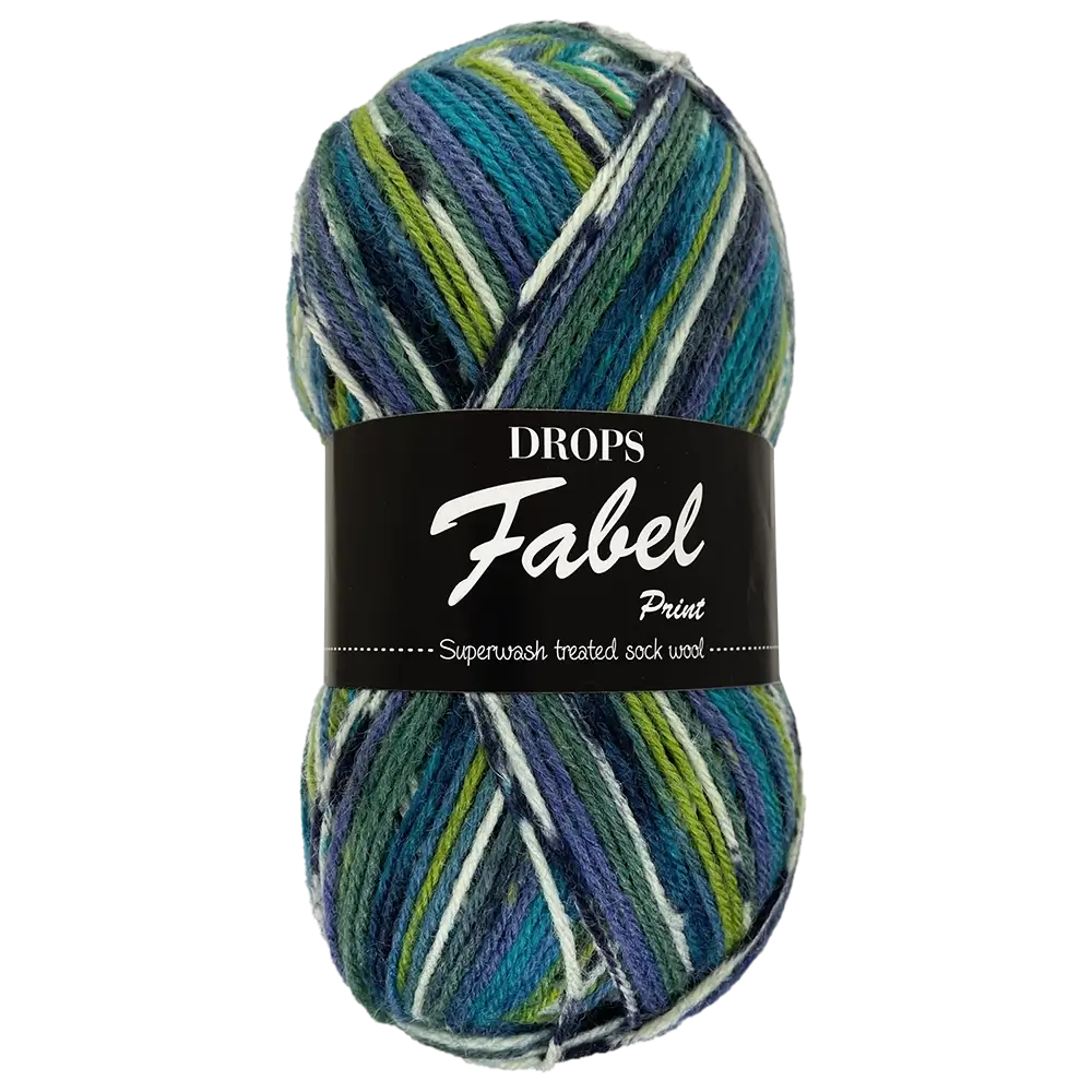 #Farbe_Drops Fabel Print | 677 Grün/Türkis
