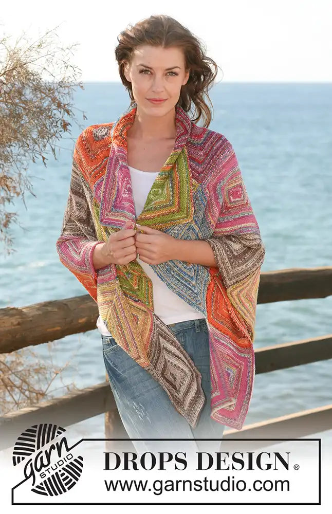 Dreieckstuch Square Dance (Strickset)