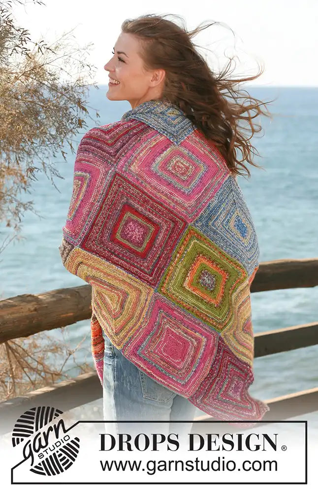 Dreieckstuch Square Dance (Strickset)