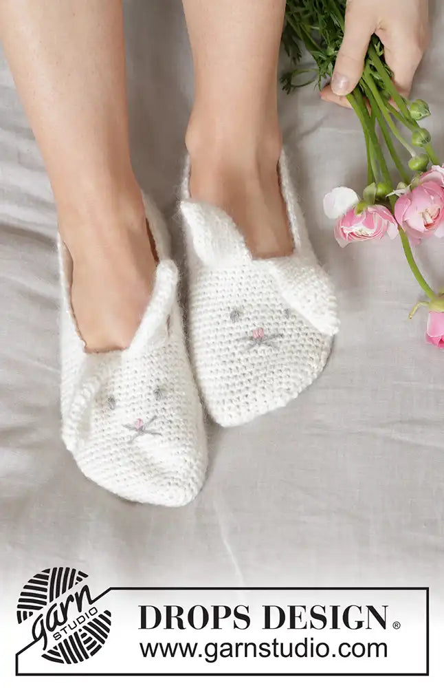 Hausschuhe Bunny Ears (HĂ€kelset)