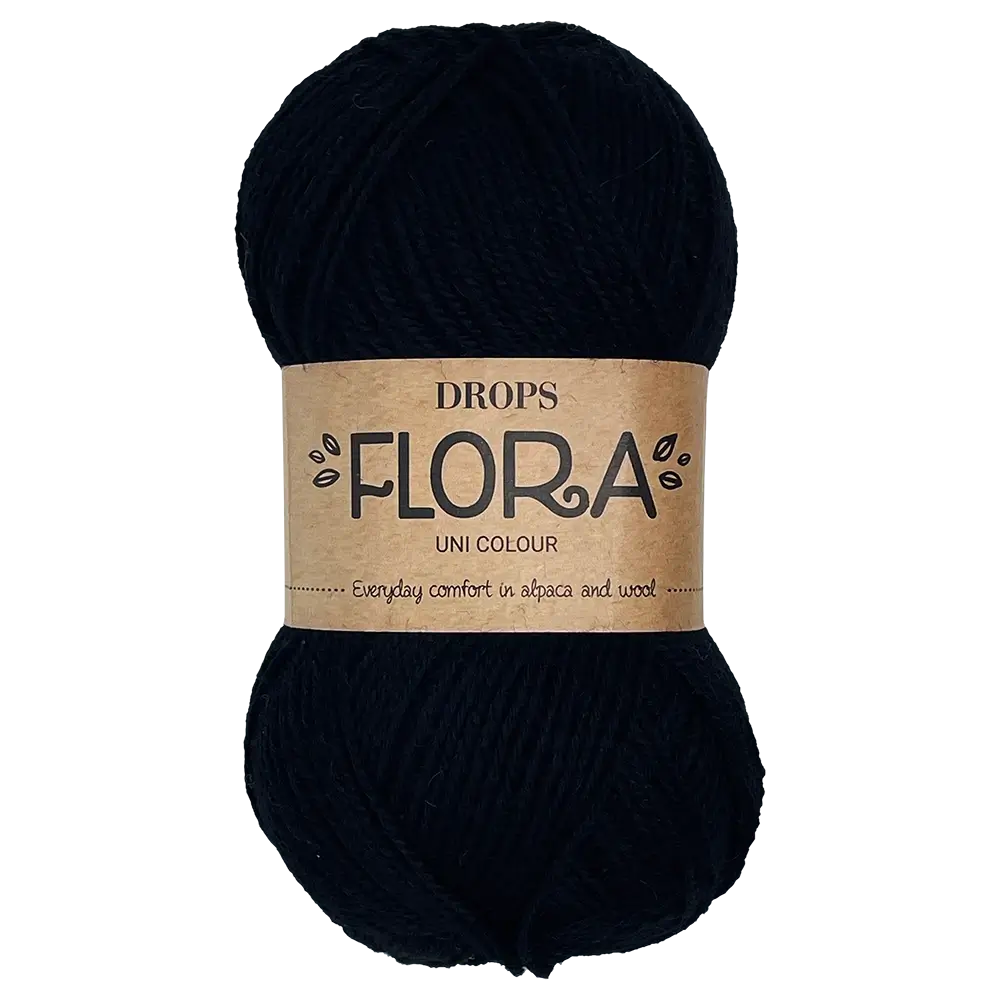 #Farbe_Drops Flora Uni | 06 Schwarz