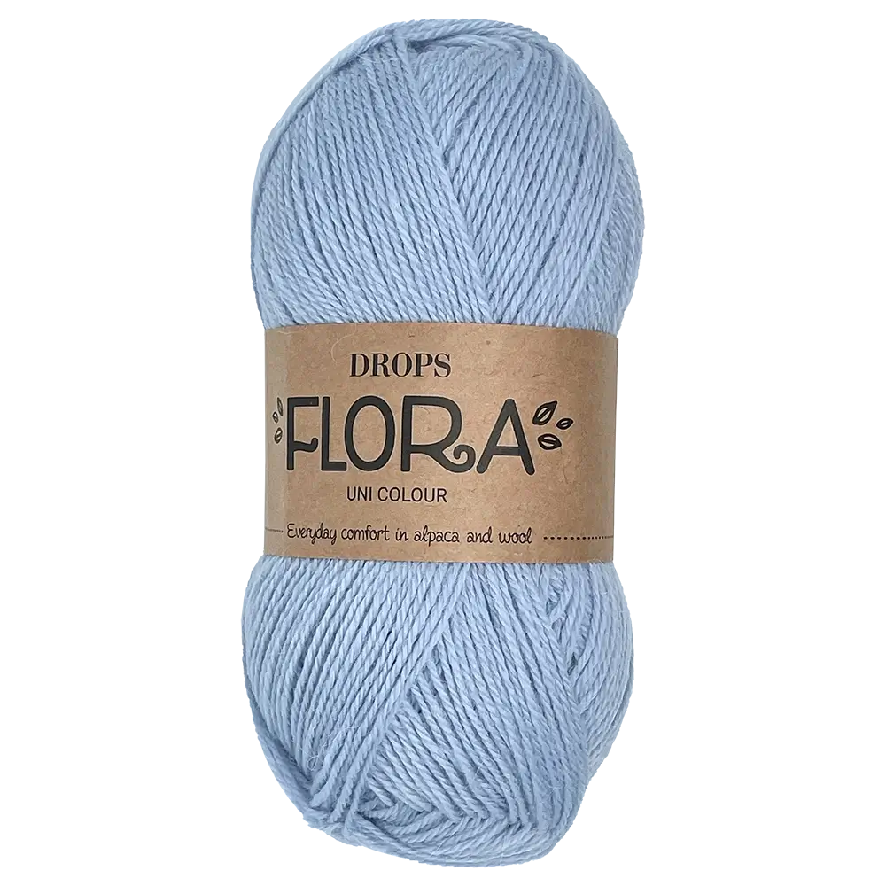 #Farbe_Drops Flora Uni | 14 Eisblau