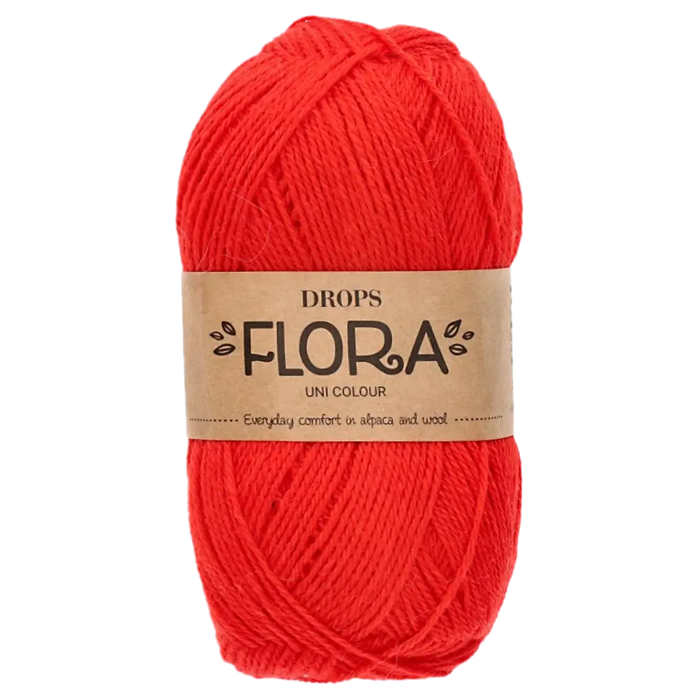 #Farbe_Drops Flora Uni | 33 Knallrot