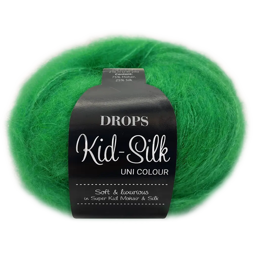 #Farbe_Drops Kid-Silk | 48 Papageigrün
