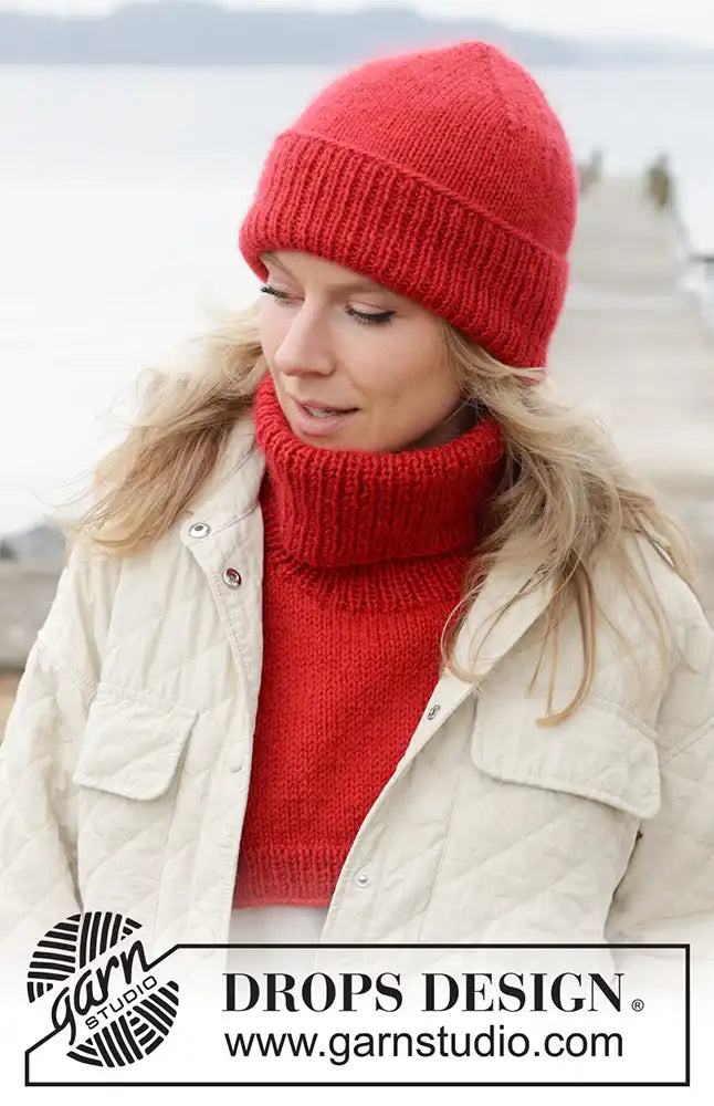 Mütze & Kragenschal Cardinal Song (Strickset)