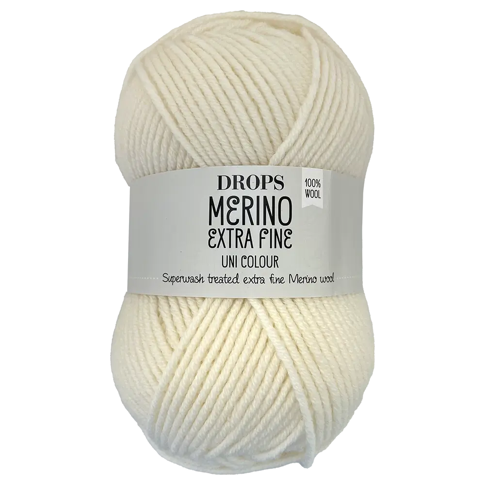 #Farbe_Drops Merino Extra Fine Uni | 01 Natur