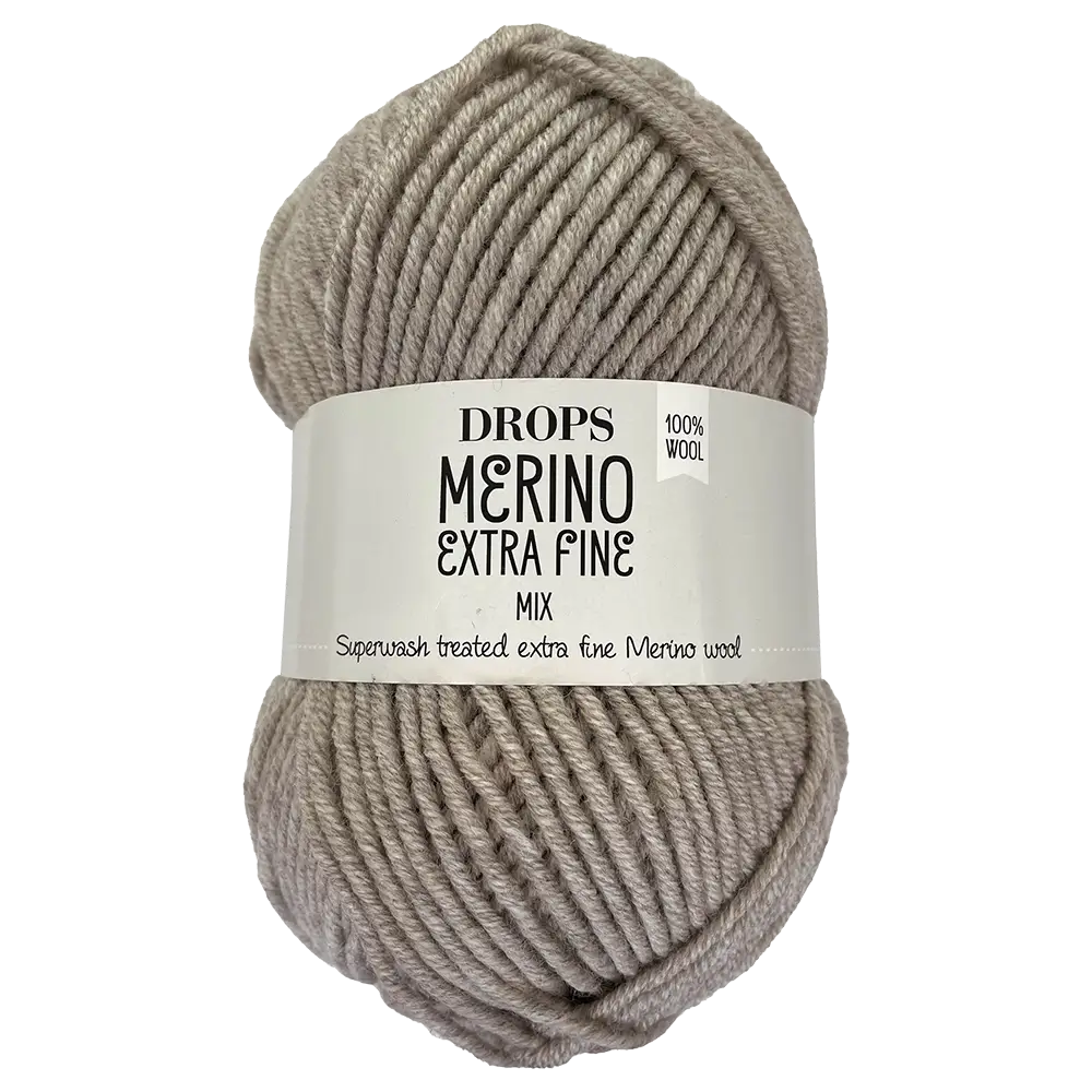 #Farbe_Drops Merino Extra Fine Mix | 08 Graubeige
