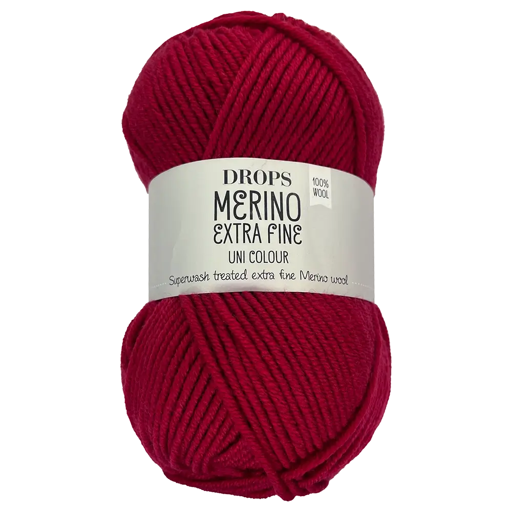 #Farbe_Drops Merino Extra Fine Uni | 11 Rot