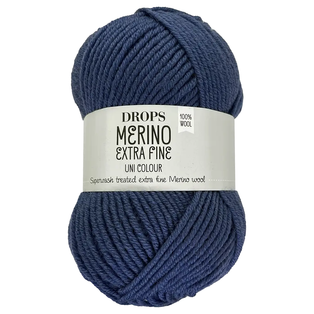 #Farbe_Drops Merino Extra Fine Uni | 13 Jeansblau
