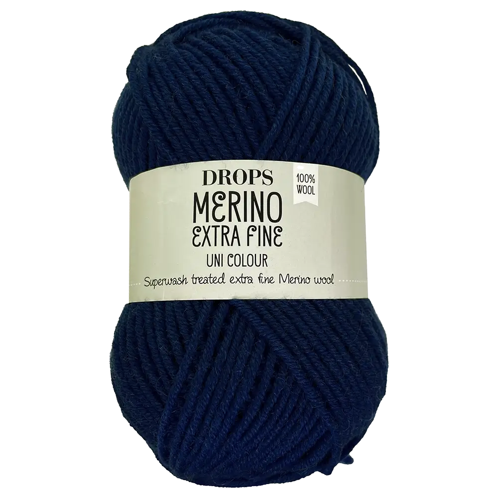 #Farbe_Drops Merino Extra Fine Uni | 20 Dunkelblau