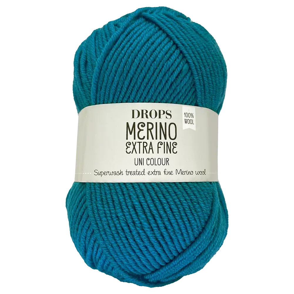 #Farbe_Drops Merino Extra Fine Uni | 29 Türkis