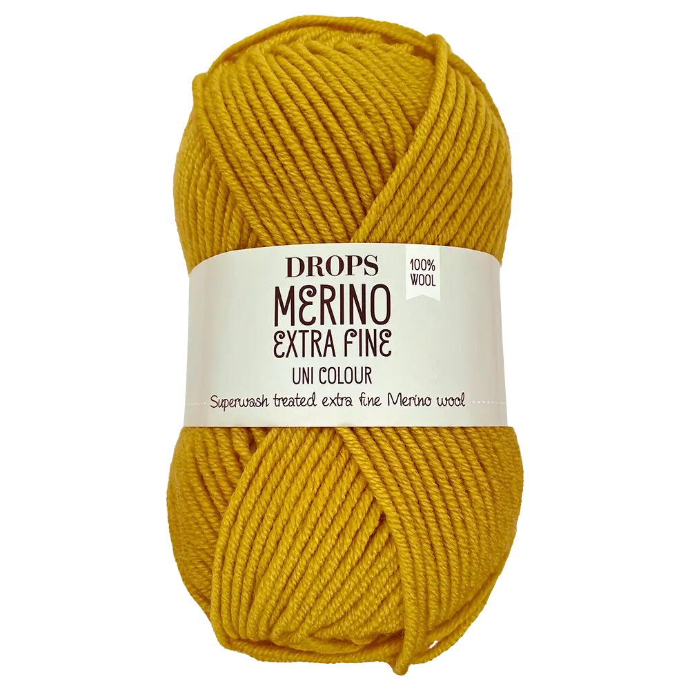 #Farbe_Drops Merino Extra Fine Uni | 30 Senf