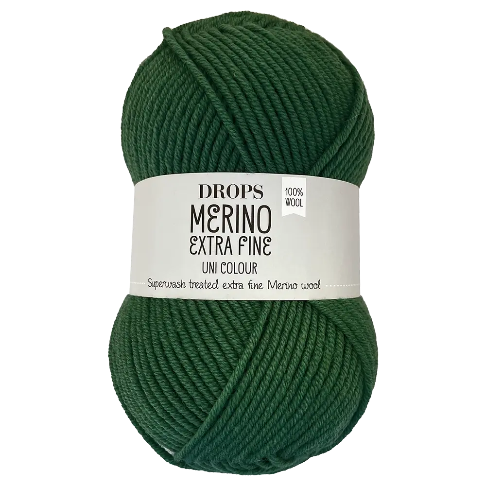 #Farbe_Drops Merino Extra Fine Uni | 31 Waldgrün