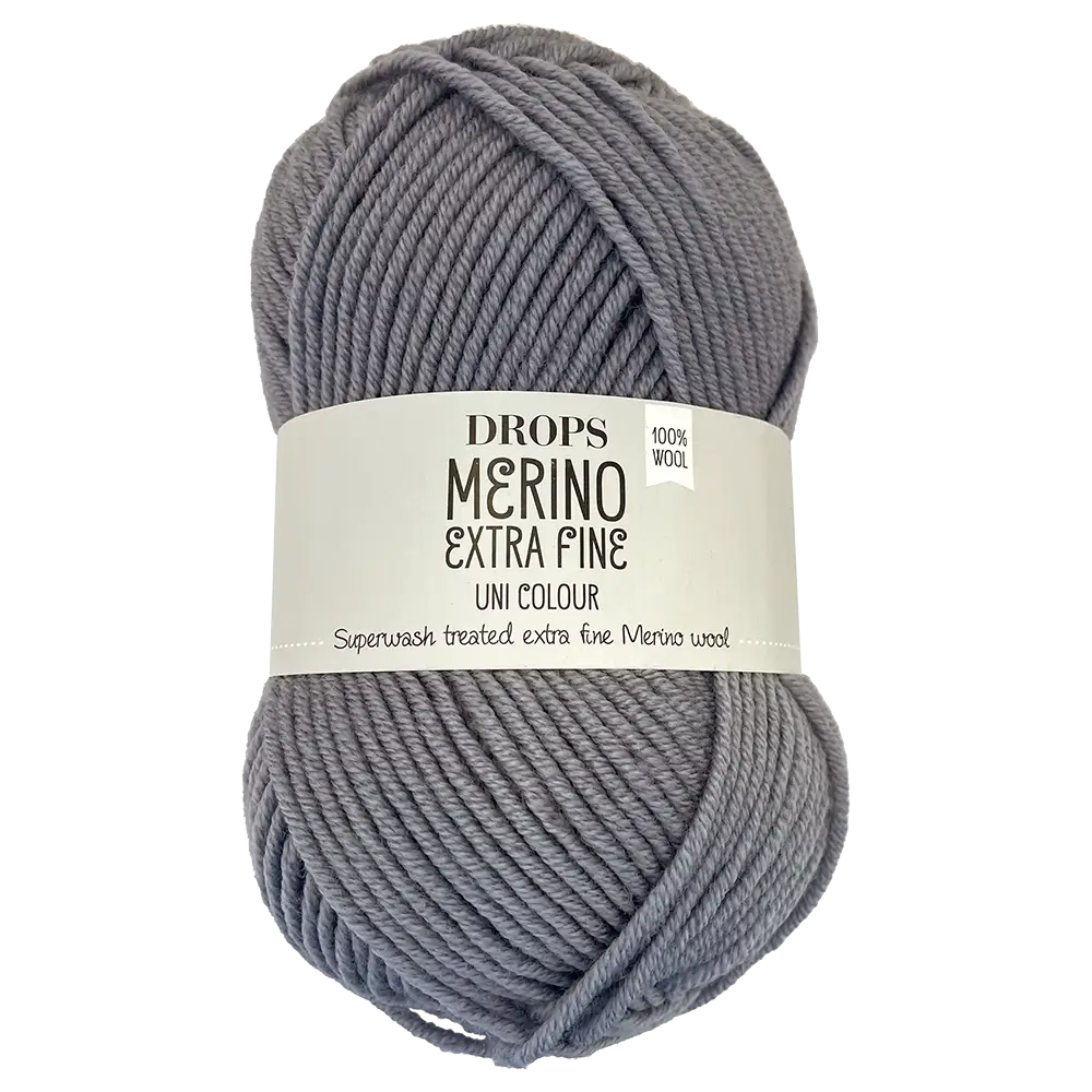 #Farbe_Drops Merino Extra Fine Uni | 38 Blauer Nebel
