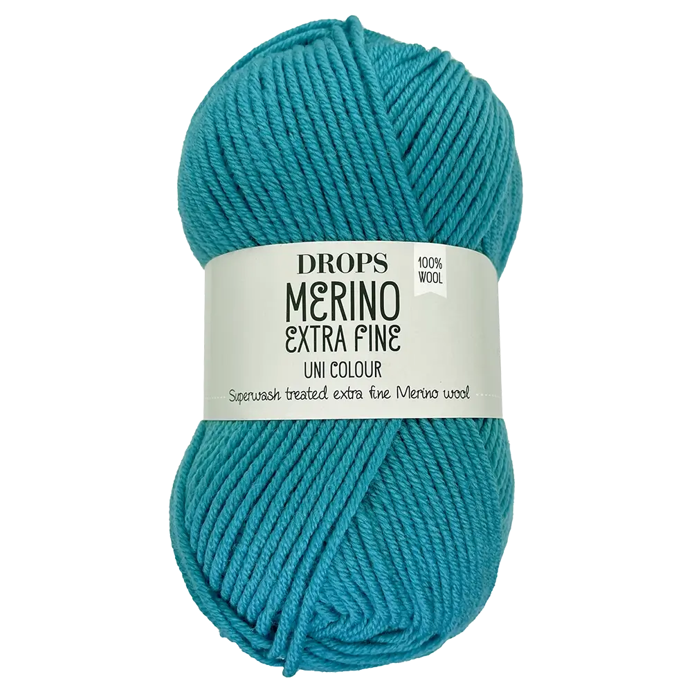 #Farbe_Drops Merino Extra Fine Uni | 43 Meeresblau
