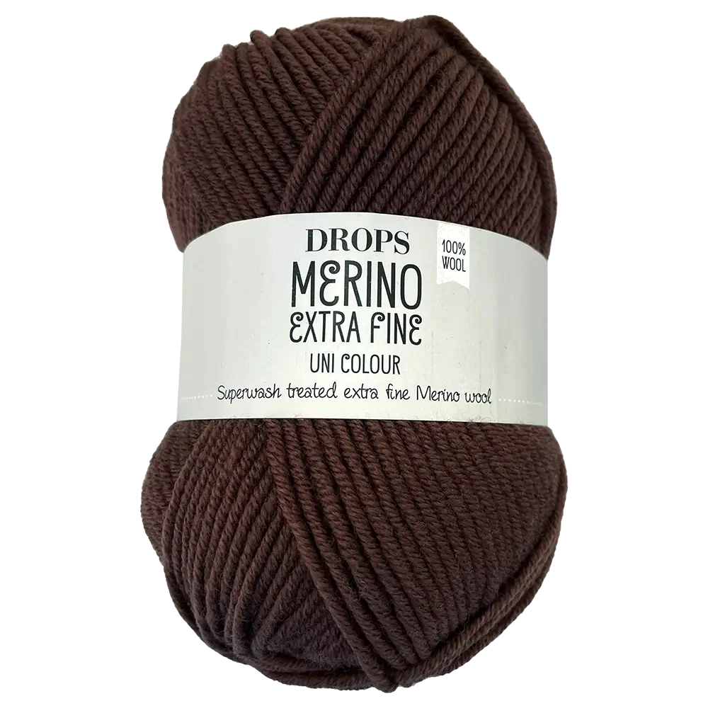 #Farbe_Drops Merino Extra Fine Uni | 49 Schokolade