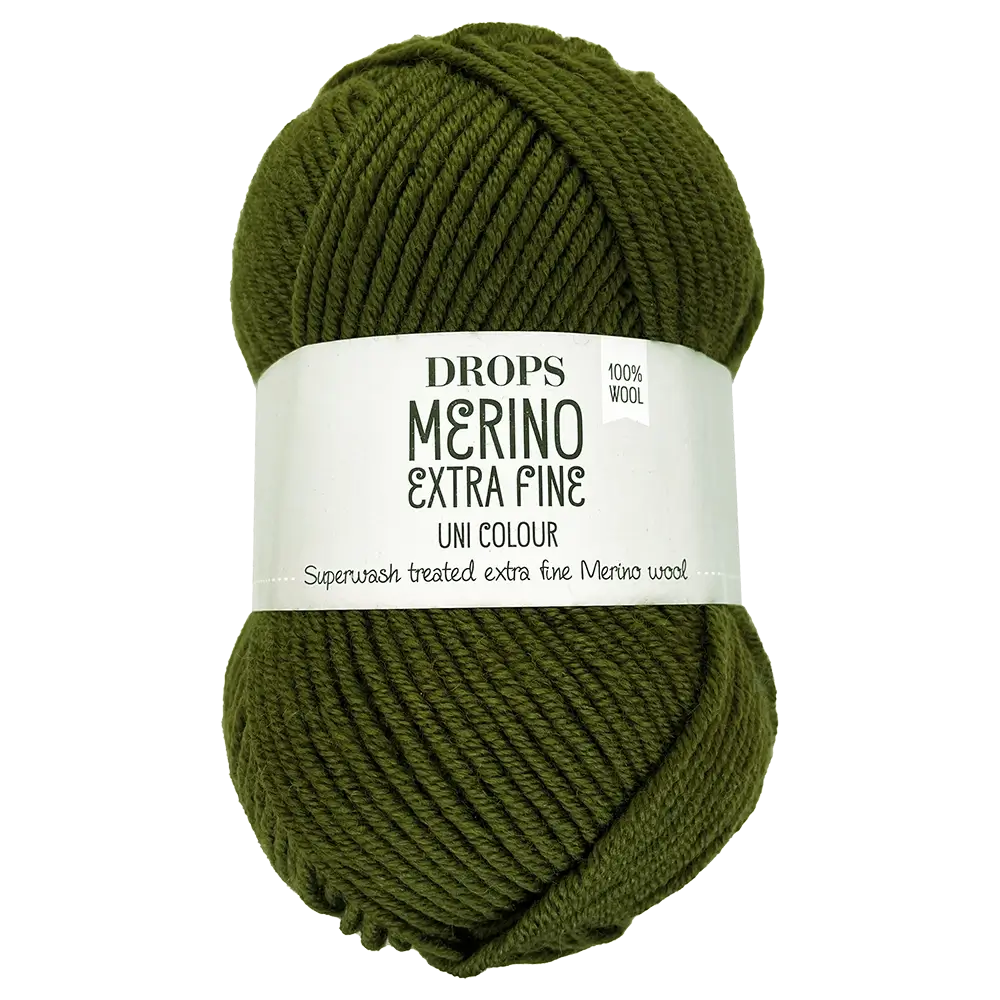 #Farbe_Drops Merino Extra Fine Uni | 52 Grünes Blatt